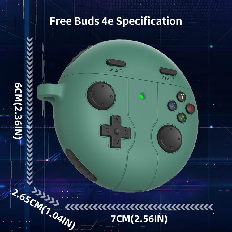 For Huawei Freebuds 4 / 4e Retro Game Console Style Silicone Earbuds Case