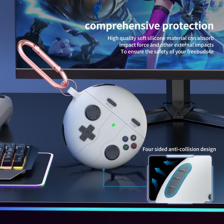For Huawei Freebuds 4 / 4e Retro Game Console Style Silicone Earbuds Case