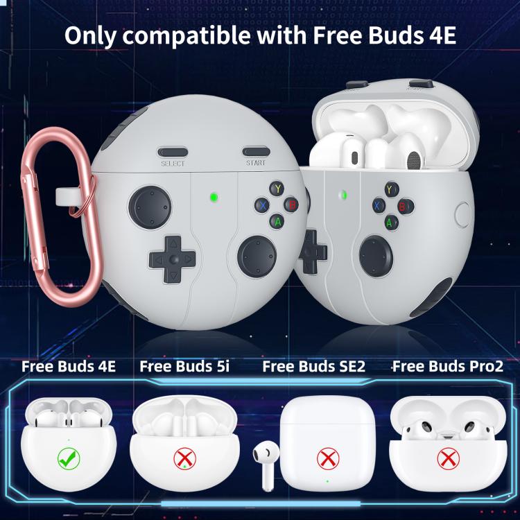 For Huawei Freebuds 4 / 4e Retro Game Console Style Silicone Earbuds Case