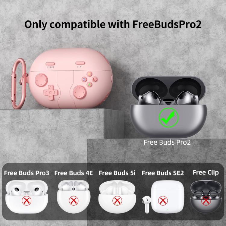 For Huawei Freebuds Pro 2 Retro Game Console Style Silicone Earbuds Case