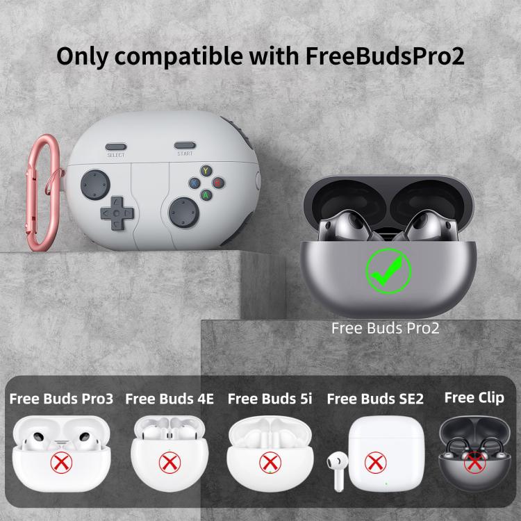 For Huawei Freebuds Pro 2 Retro Game Console Style Silicone Earbuds Case
