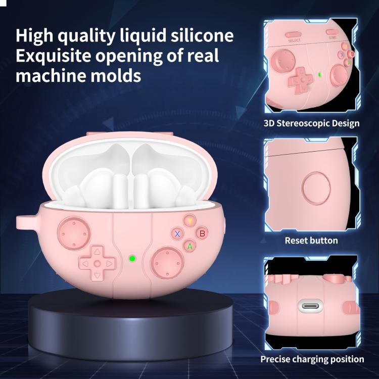 For Huawei Freebuds 5i / 6i Retro Game Console Style Silicone Earbuds Case