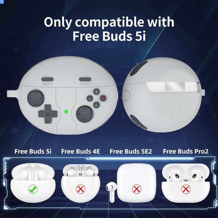 For Huawei Freebuds 5i / 6i Retro Game Console Style Silicone Earbuds Case