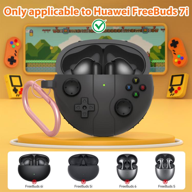 For Huawei Freebuds 7i Retro Game Console Style Silicone Earbuds Case