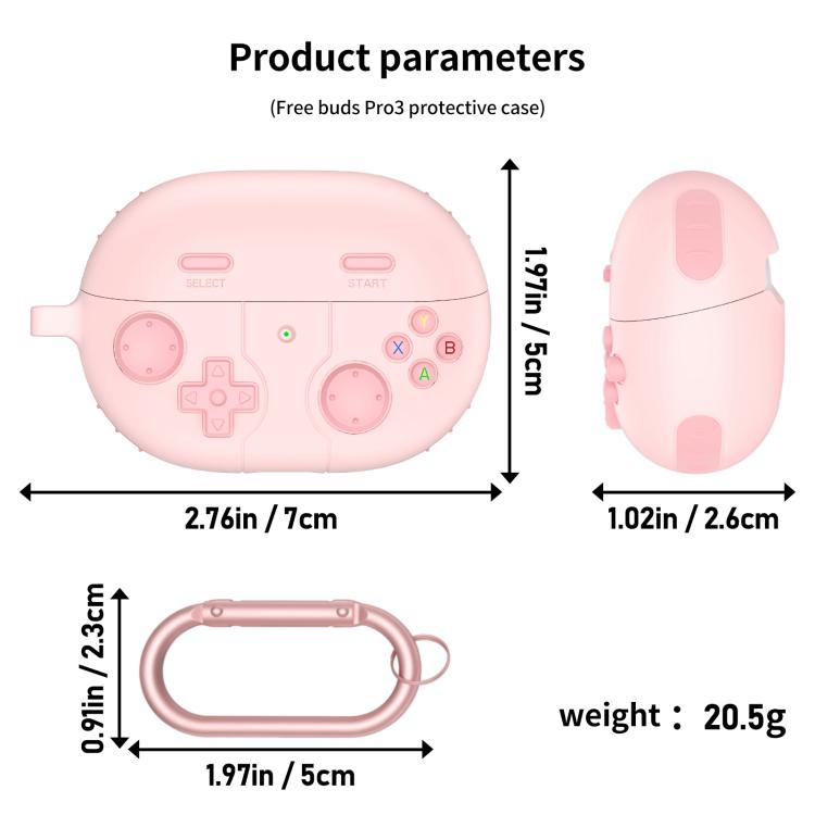 For Huawei Freebuds Pro 3 / Pro 4 Retro Game Console Style Silicone Earbuds Case