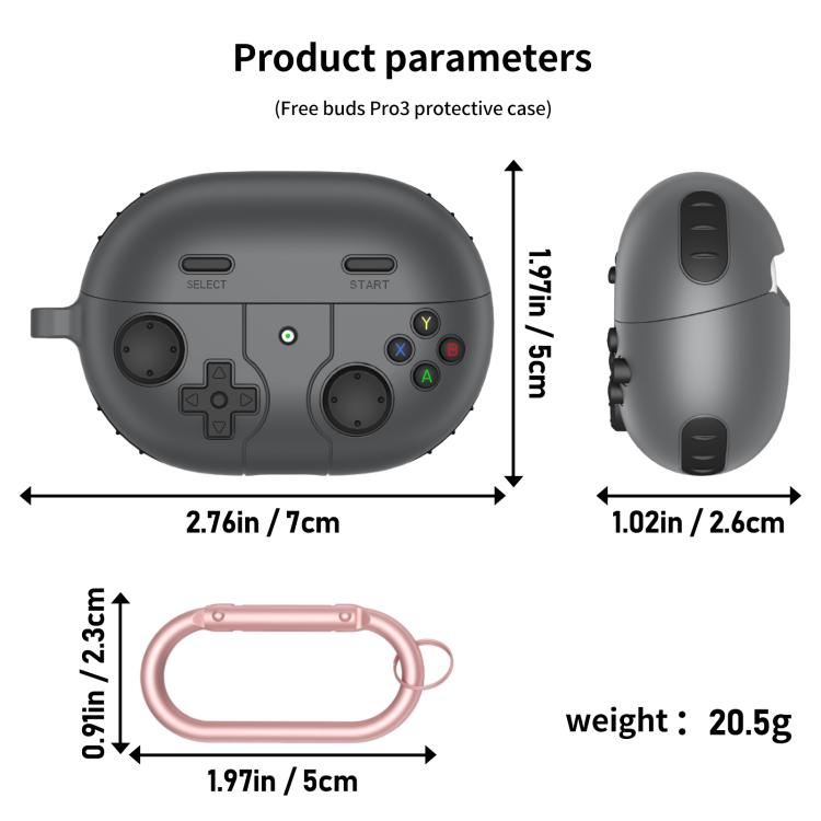 For Huawei Freebuds Pro 3 / Pro 4 Retro Game Console Style Silicone Earbuds Case