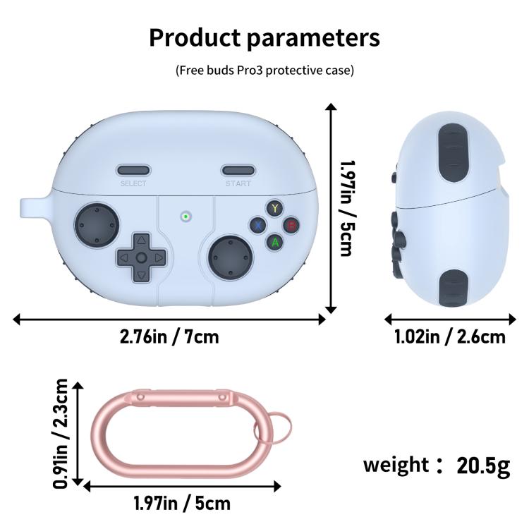 For Huawei Freebuds Pro 3 / Pro 4 Retro Game Console Style Silicone Earbuds Case