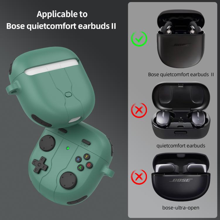 For Bose QuietComfort Earbuds II Retro Game Console Style Silicone Earbuds Case
