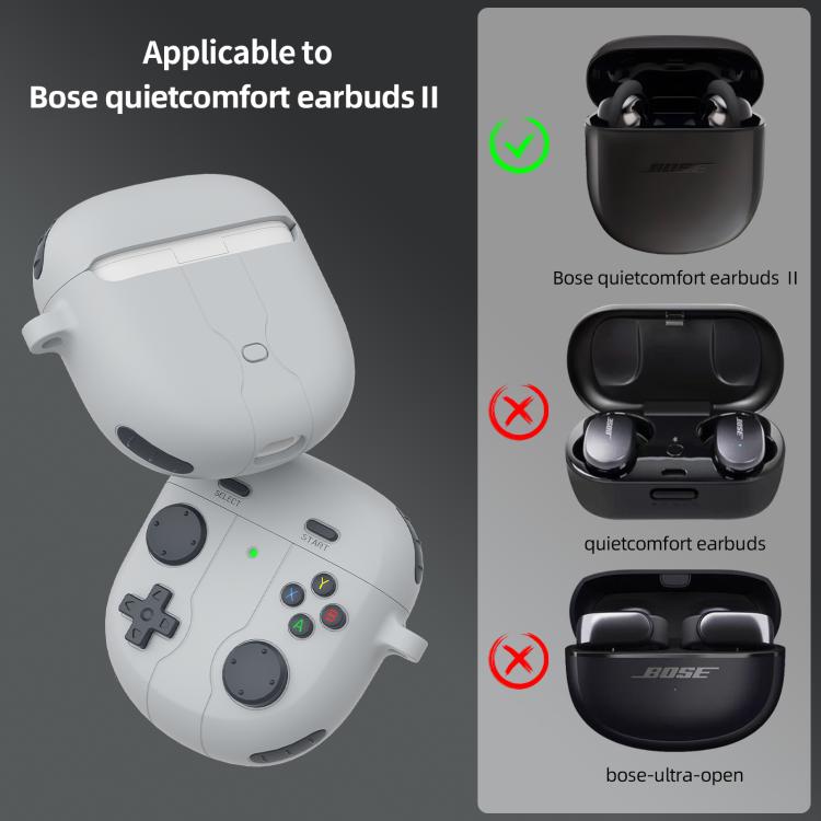 For Bose QuietComfort Earbuds II Retro Game Console Style Silicone Earbuds Case
