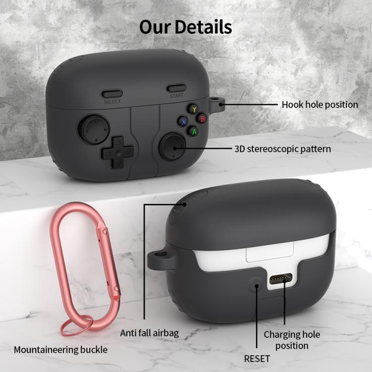 For Sony LinkBuds S Retro Game Console Style Silicone Earbuds Case