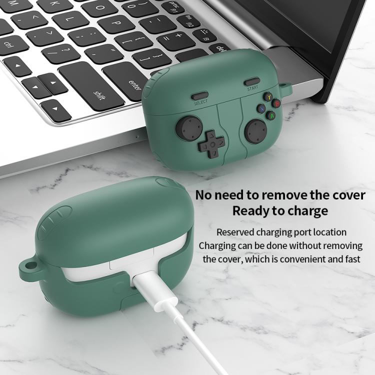 For Sony LinkBuds S Retro Game Console Style Silicone Earbuds Case