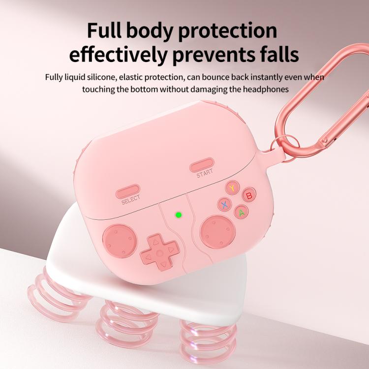 For Samsung Galaxy Buds3 / Buds3 Pro Retro Game Console Style Silicone Earbuds Case