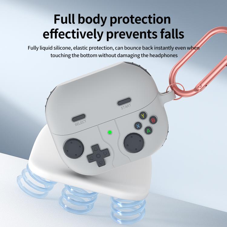 For Samsung Galaxy Buds3 / Buds3 Pro Retro Game Console Style Silicone Earbuds Case