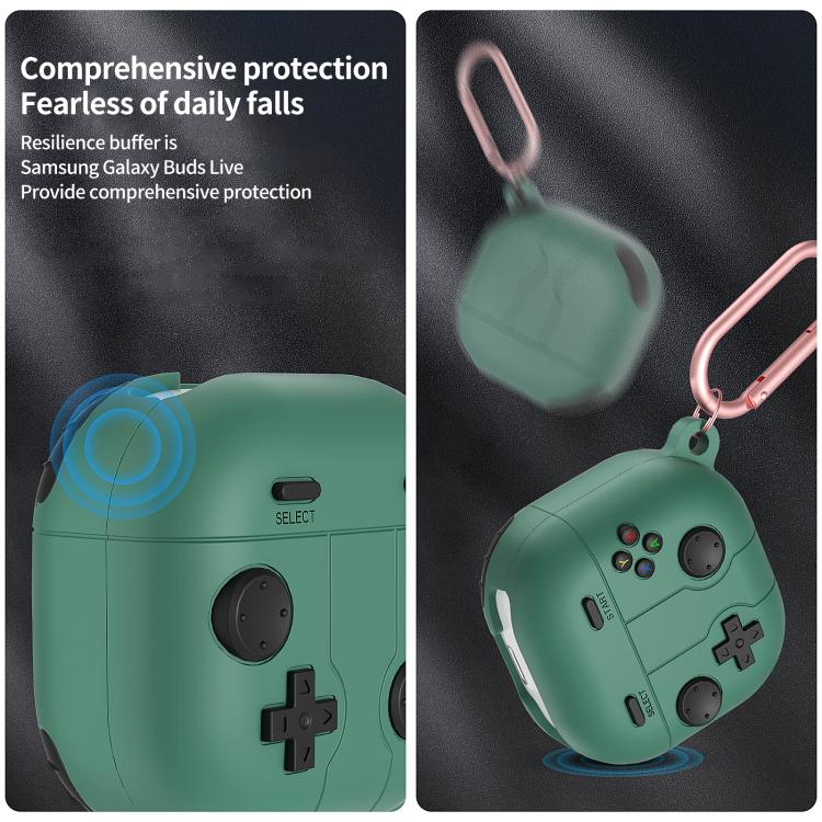 For Samsung Galaxy Buds Live Retro Game Console Style Silicone Earbuds Case