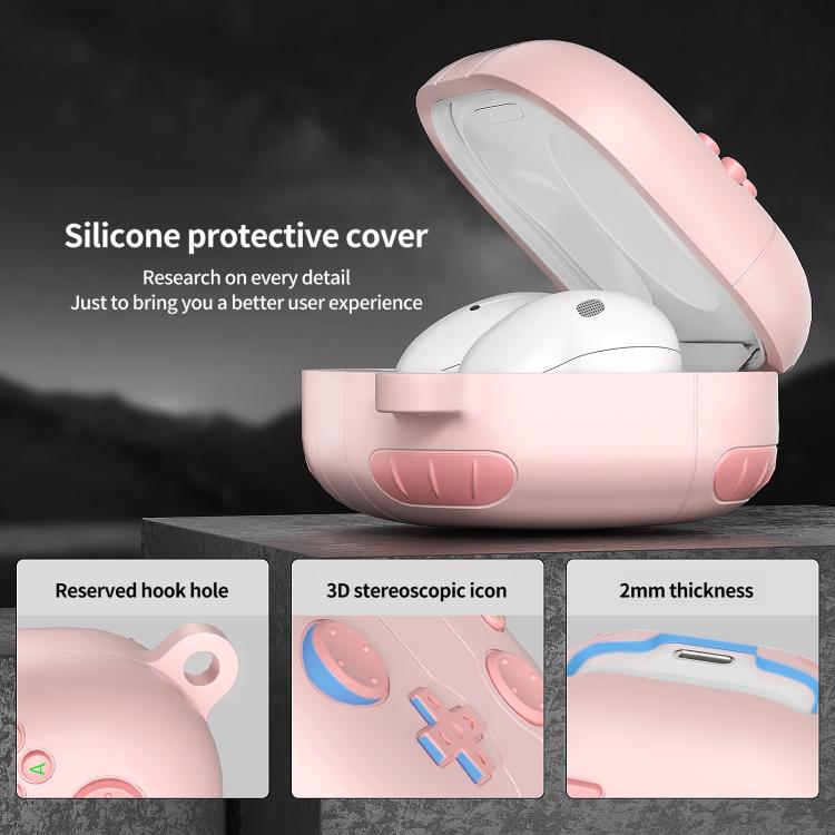 For Samsung Galaxy Buds Core Retro Game Console Style Silicone Earbuds Case