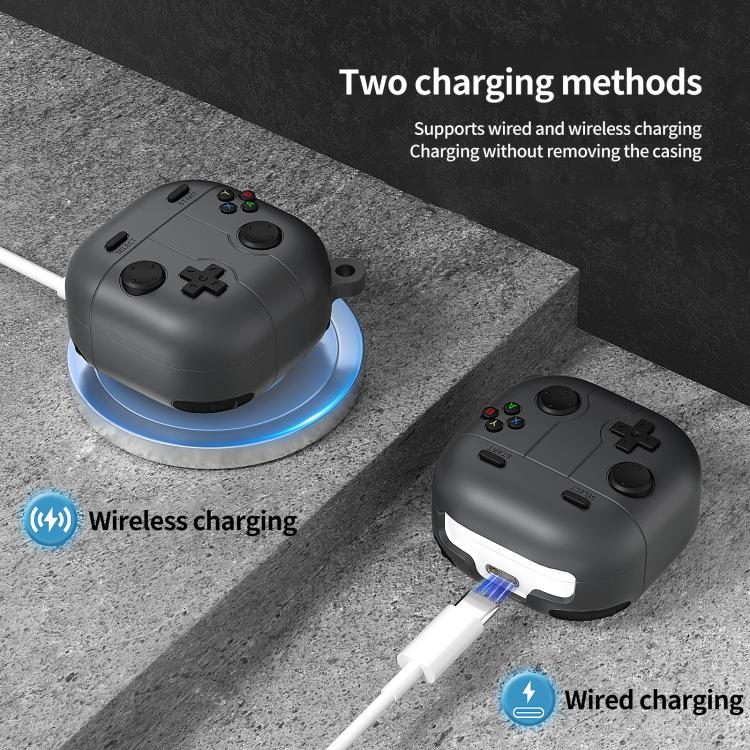 For Samsung Galaxy Buds Core Retro Game Console Style Silicone Earbuds Case