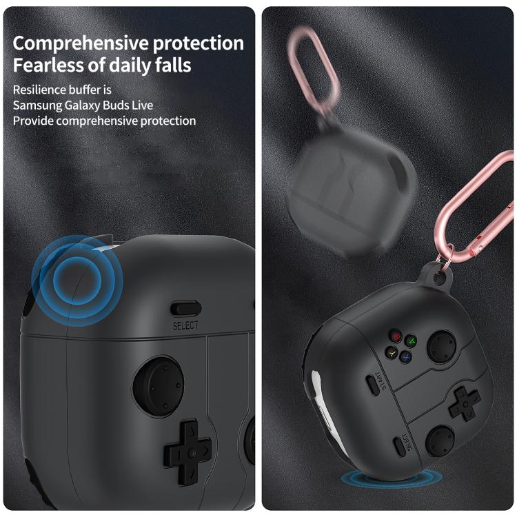 For Samsung Galaxy Buds Core Retro Game Console Style Silicone Earbuds Case