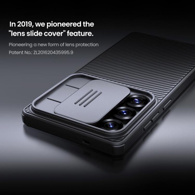 For Samsung Galaxy S25 Ultra 5G NILLKIN CamShield Pro Magnetic PC Phone Case - Black