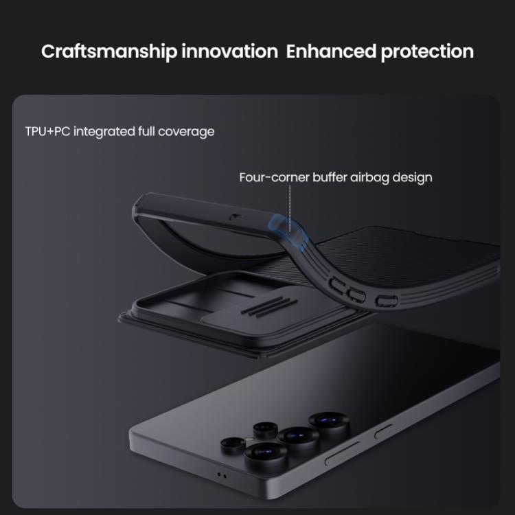 For Samsung Galaxy S25 Ultra 5G NILLKIN CamShield Pro Magnetic PC Phone Case - Black