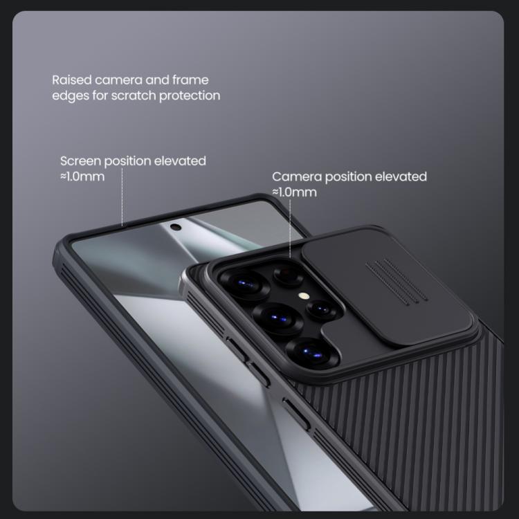 For Samsung Galaxy S25 Ultra 5G NILLKIN CamShield Pro Magnetic PC Phone Case - Black