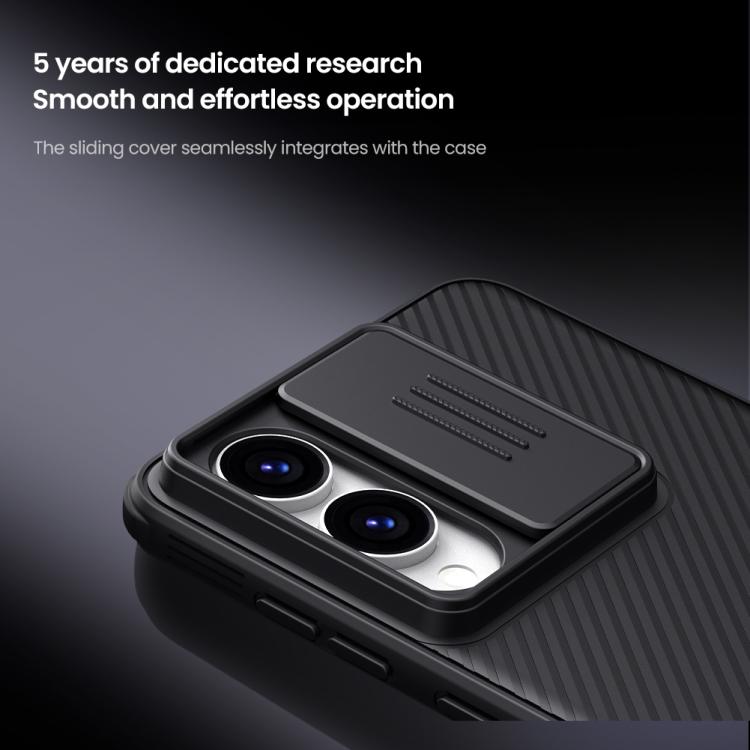 For Samsung Galaxy S25 Edge 5G NILLKIN CamShield Pro Magnetic PC Phone Case - Black