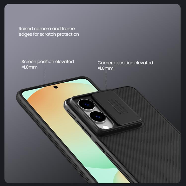 For Samsung Galaxy S25 Edge 5G NILLKIN CamShield Pro Magnetic PC Phone Case - Black