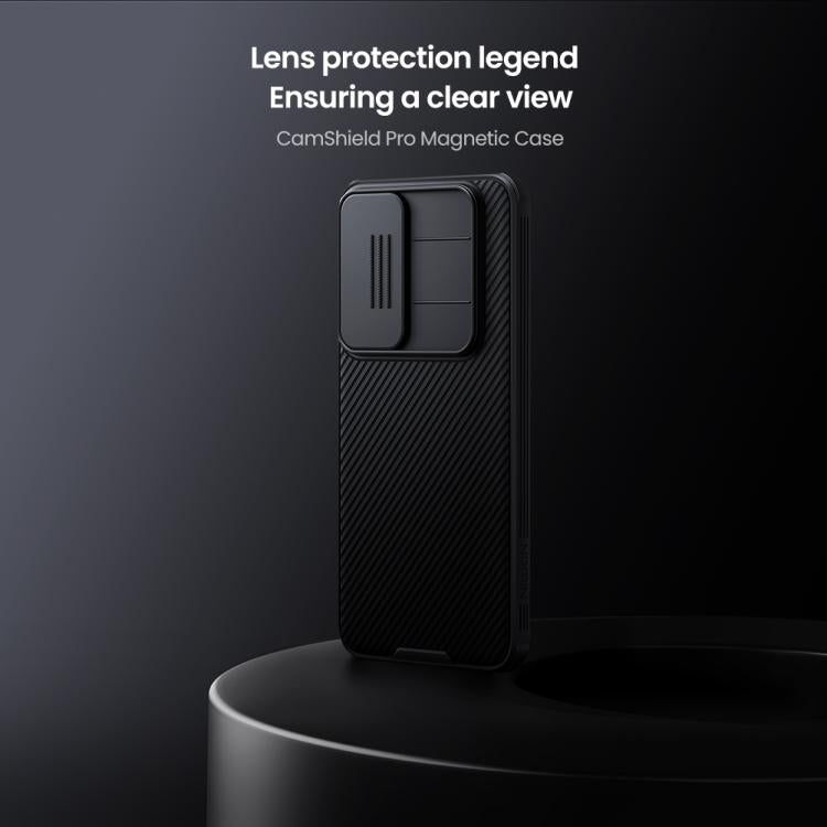For Samsung Galaxy S25 FE 5G NILLKIN CamShield Pro Magnetic PC Phone Case - Black