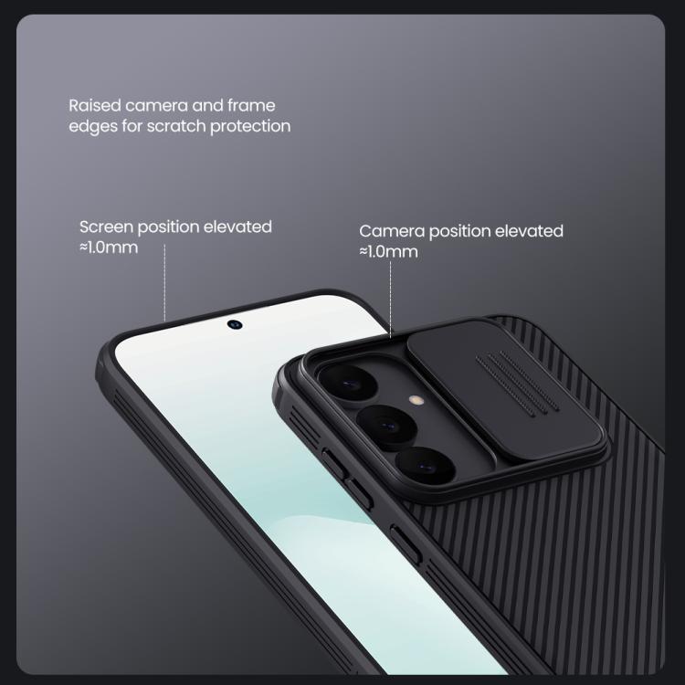For Samsung Galaxy S25 FE 5G NILLKIN CamShield Pro Magnetic PC Phone Case - Black