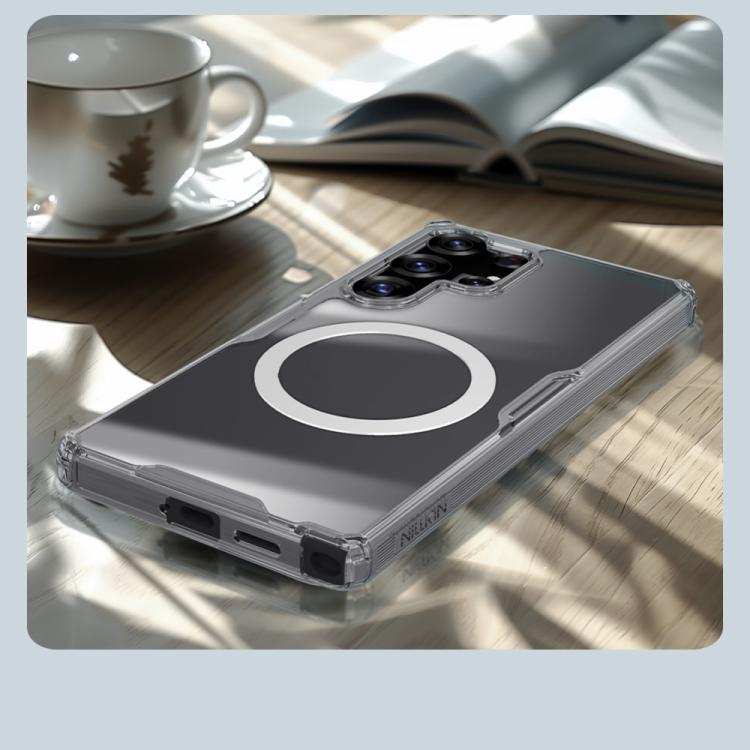 For Samsung Galaxy S25 Ultra 5G NILLKIN Ultra Clear Magsafe PC + TPU Phone Case - Transparent