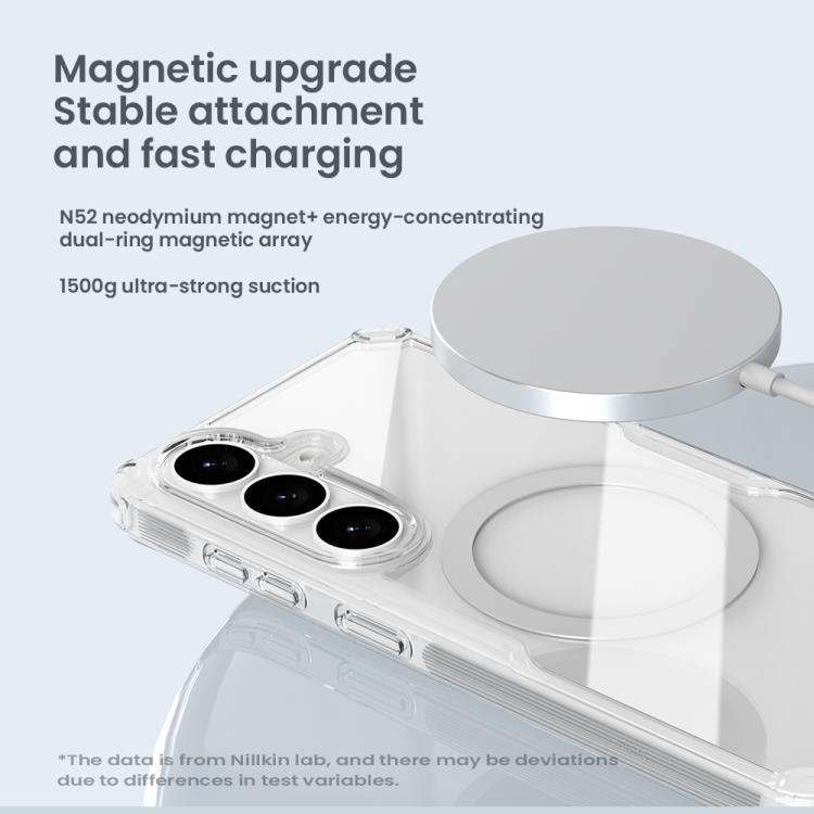 For Samsung Galaxy S26 5G NILLKIN Ultra Clear Magsafe PC + TPU Phone Case - Transparent