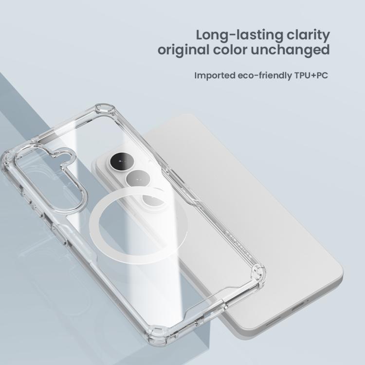For Samsung Galaxy S26+ 5G NILLKIN Ultra Clear Magsafe PC + TPU Phone Case - Transparent