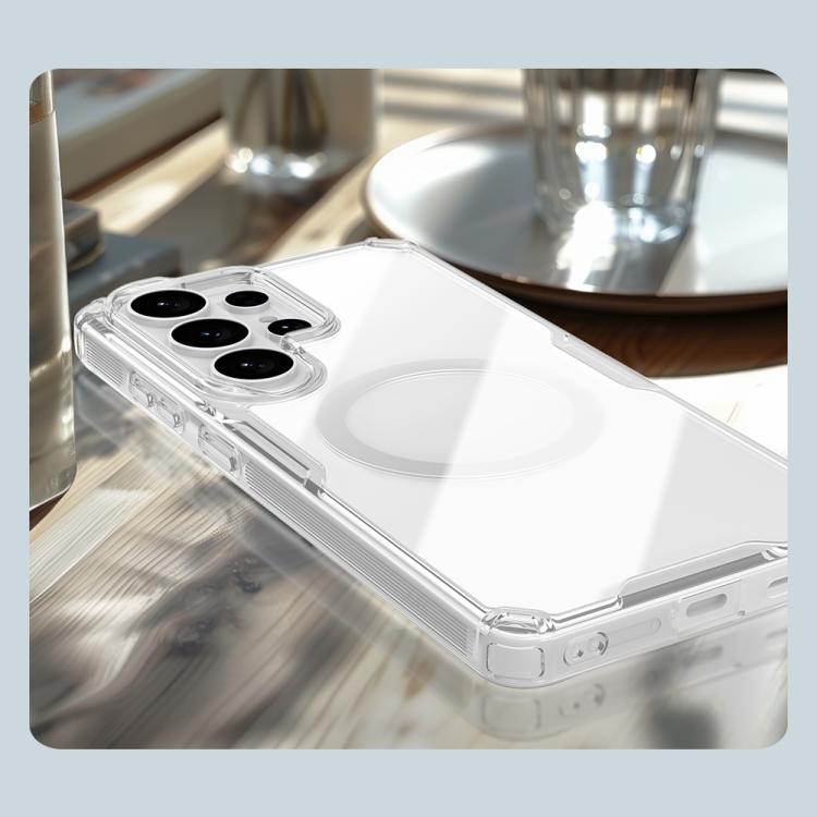 For Samsung Galaxy S26 Ultra 5G NILLKIN Ultra Clear Magsafe PC + TPU Phone Case - Transparent