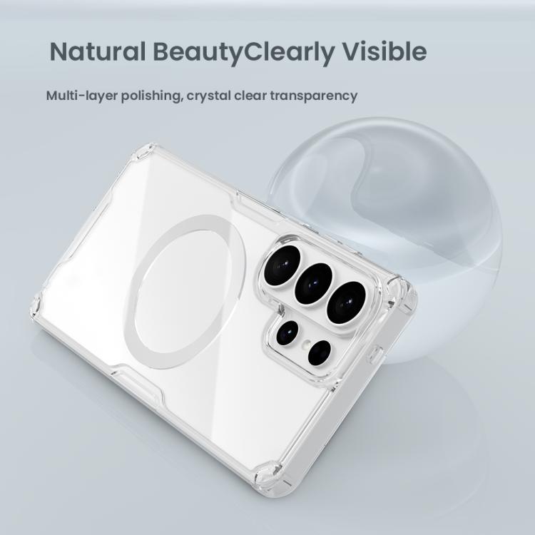 For Samsung Galaxy S26 Ultra 5G NILLKIN Ultra Clear Magsafe PC + TPU Phone Case - Transparent