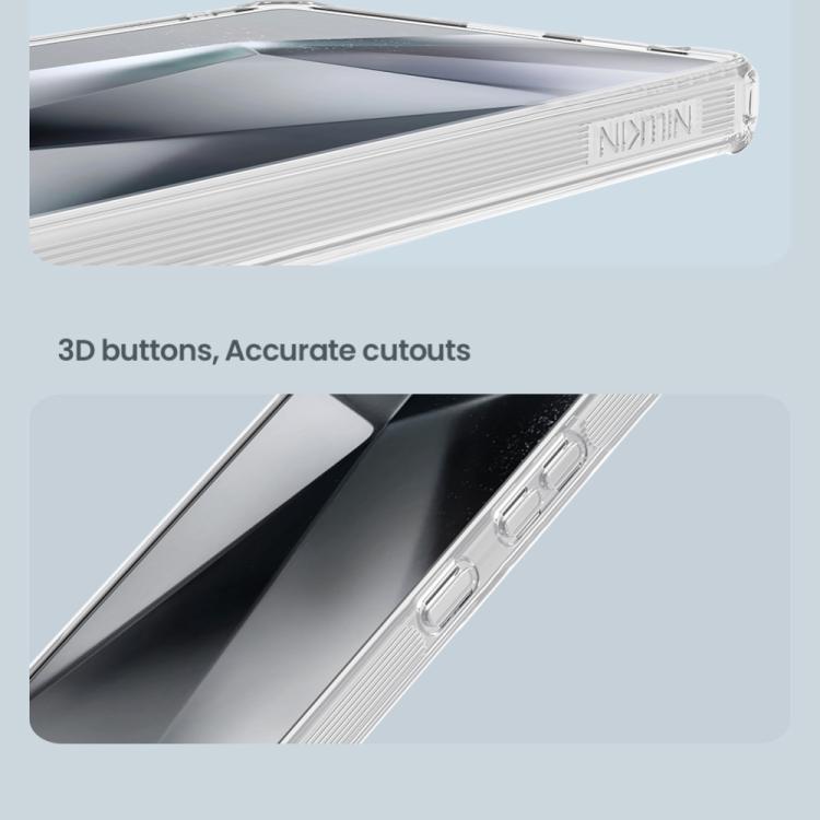 For Samsung Galaxy S25 Ultra 5G NILLKIN PC + TPU Phone Case - Transparent