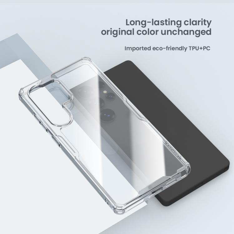 For Samsung Galaxy S25 Ultra 5G NILLKIN PC + TPU Phone Case - Transparent