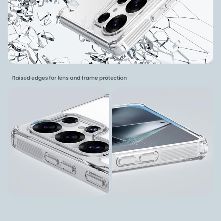For Samsung Galaxy S25 Ultra 5G NILLKIN PC + TPU Phone Case - Transparent