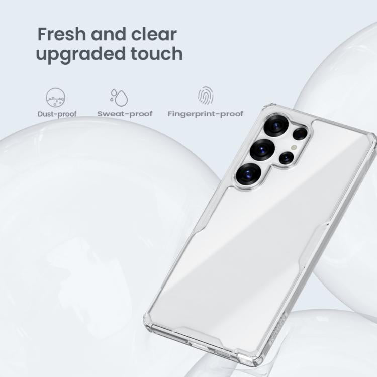 For Samsung Galaxy S25 Ultra 5G NILLKIN PC + TPU Phone Case - Transparent