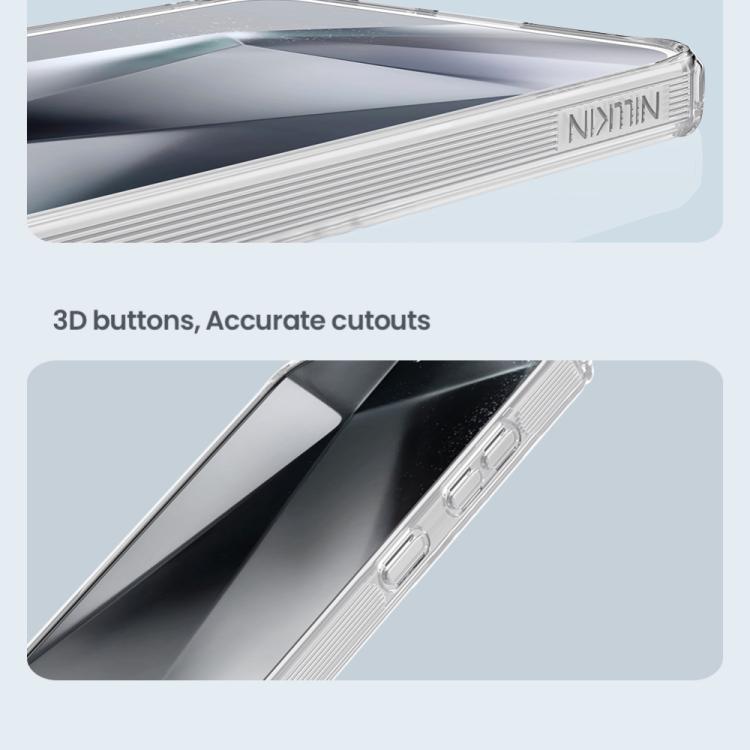 For Samsung Galaxy S25 5G NILLKIN PC + TPU Phone Case - Transparent