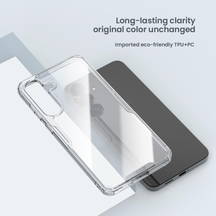 For Samsung Galaxy S25 5G NILLKIN PC + TPU Phone Case - Transparent