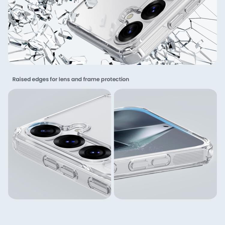 For Samsung Galaxy S25 5G NILLKIN PC + TPU Phone Case - Transparent