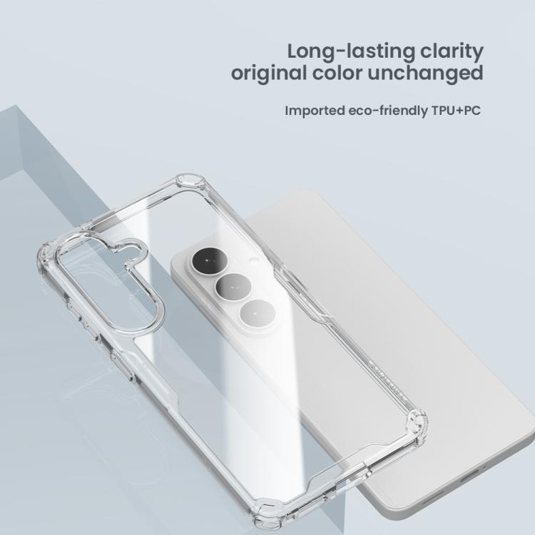 For Samsung Galaxy S26+ 5G NILLKIN PC + TPU Phone Case - Transparent
