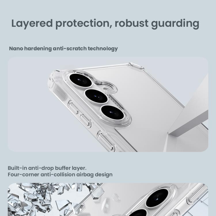 For Samsung Galaxy S26+ 5G NILLKIN PC + TPU Phone Case - Transparent