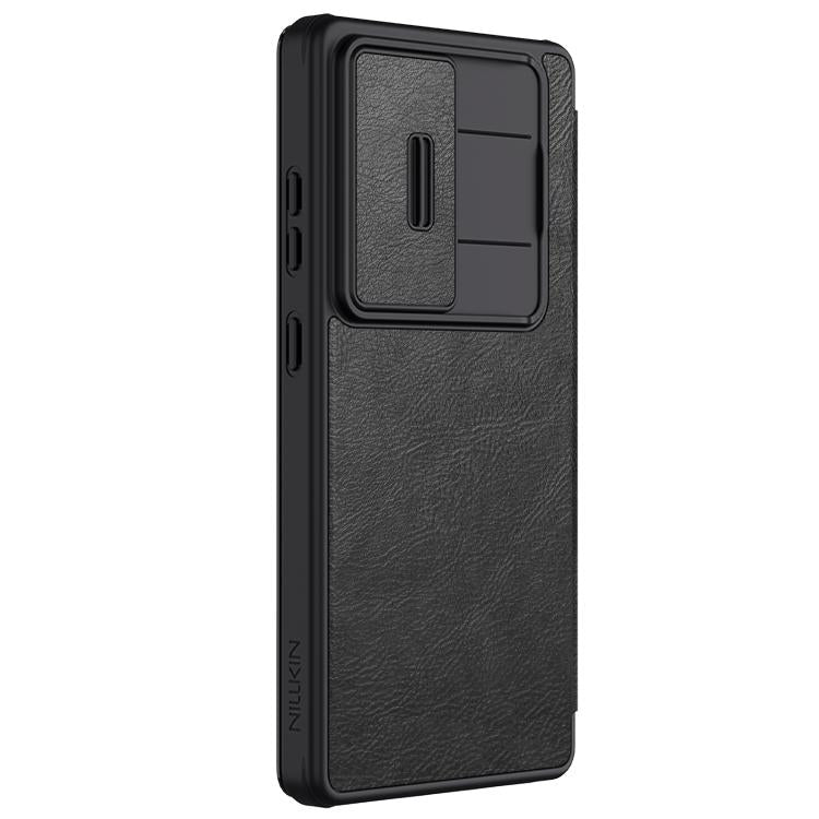 For Samsung Galaxy S25 Ultra 5G NILLKIN QIN Series Pro Sliding Camera Cover Design Leather Phone Case