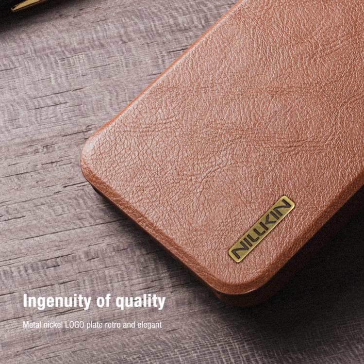 For Samsung Galaxy S25 Ultra 5G NILLKIN QIN Series Pro Sliding Camera Cover Design Leather Phone Case
