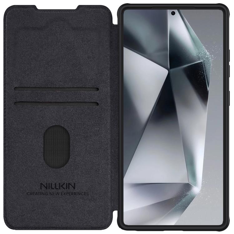For Samsung Galaxy S25 Ultra 5G NILLKIN QIN Series Pro Sliding Camera Cover Design Leather Phone Case