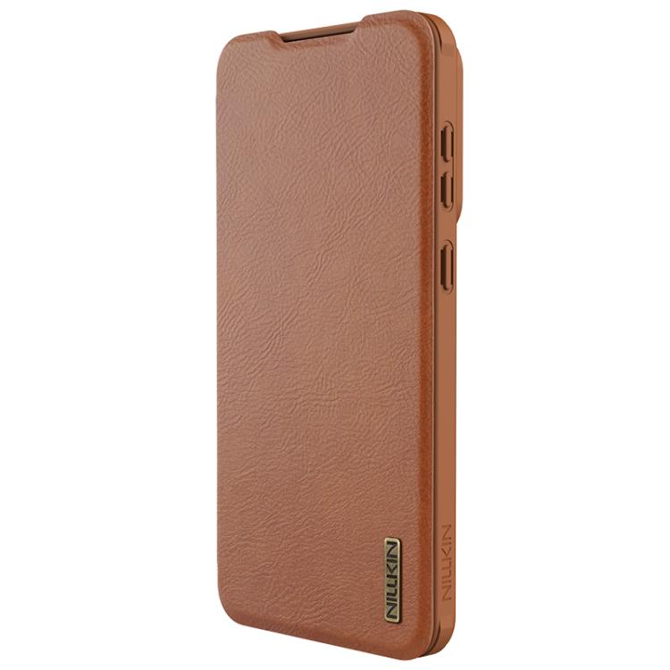 For Samsung Galaxy S25 Edge 5G NILLKIN QIN Series Pro Sliding Camera Cover Design Leather Phone Case