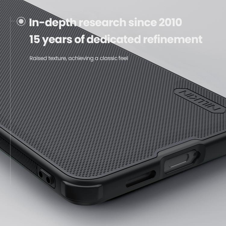 For Samsung Galaxy S25 Edge 5G NILLKIN Frosted Shield Pro Magnetic Phone Case - Black