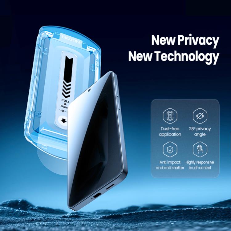 For Samsung Galaxy S25+ 5G NILLKIN Guardian Full Coverage Privacy Tempered Glass Film