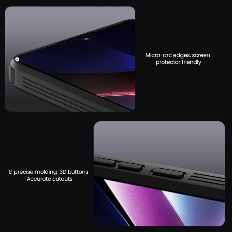 For Xiaomi Poco X7 Pro NILLKIN CamShield Pro Magnetic PC Phone Case - Black