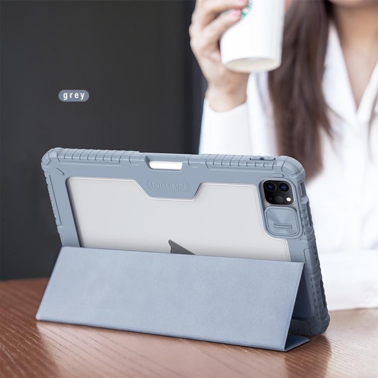For iPad Air 11 2024 / 2025 / 2026 NILLKIN Bumper Pro Folding Style Tablet Leather Case